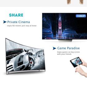 1080P Wireless WiFi Display Dongle, DLNA Airplay Video Adapter, Mirrored Screen Sharing, for iPhone iOS Android phone to TV - Image 5