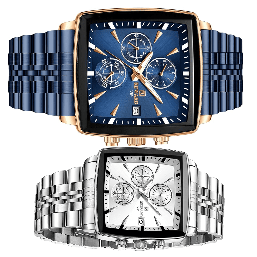 REWARD Trendy rectangular quartz watches for men - Image 3