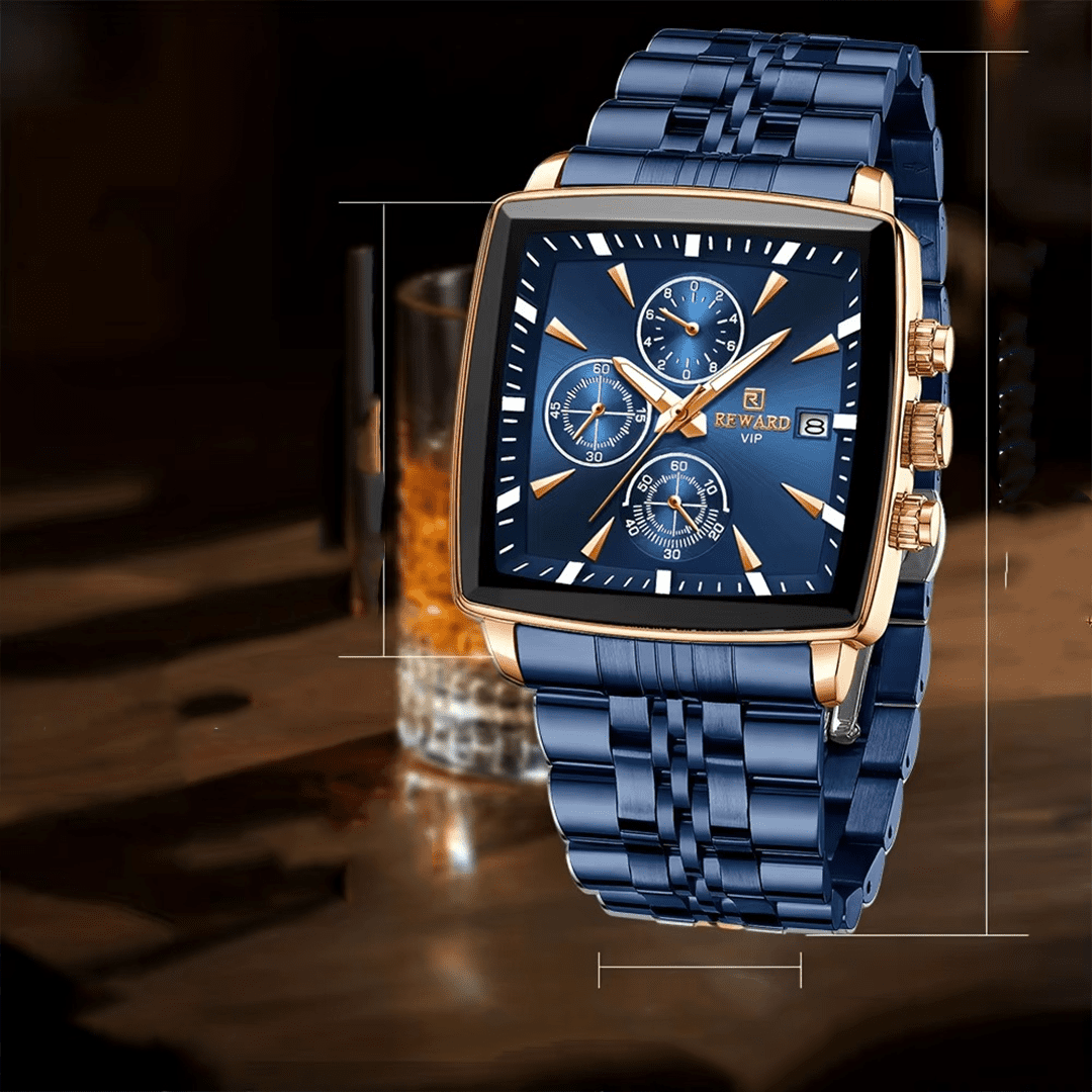 REWARD Trendy rectangular quartz watches for men - Image 5