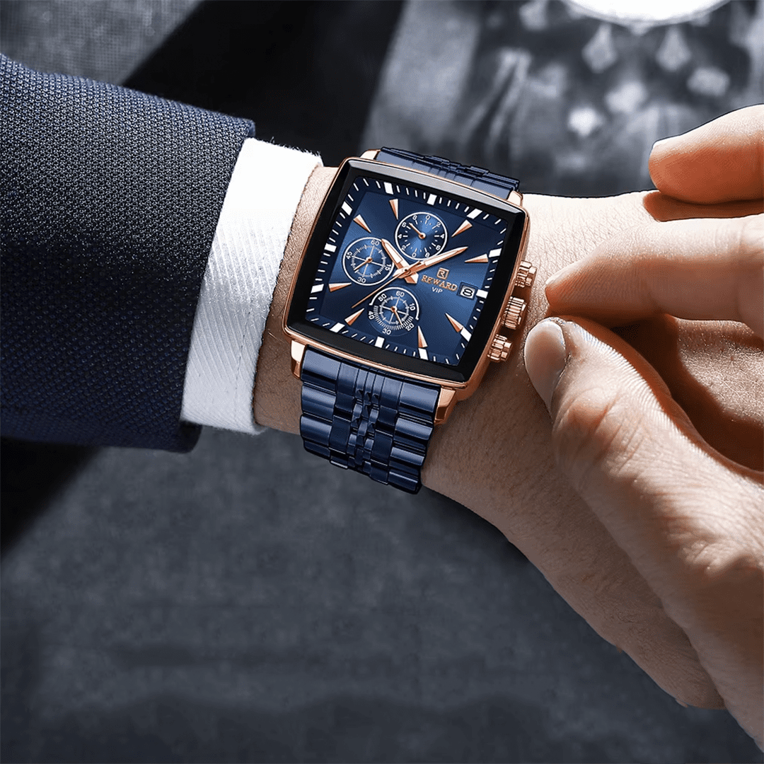 REWARD Trendy rectangular quartz watches for men - Image 6